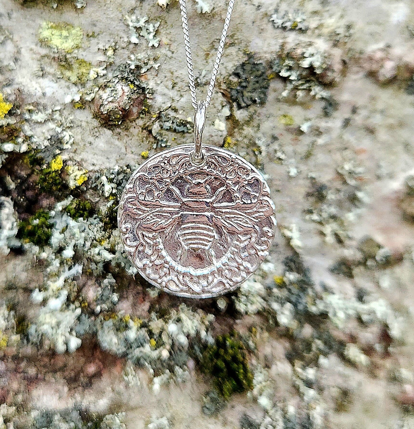 Bee Fine Silver Necklace