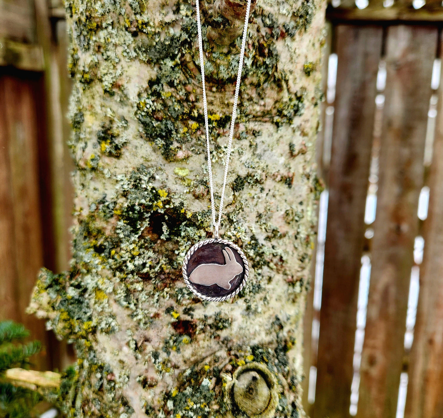 Lucky Rabbit Sterling Silver Necklace
