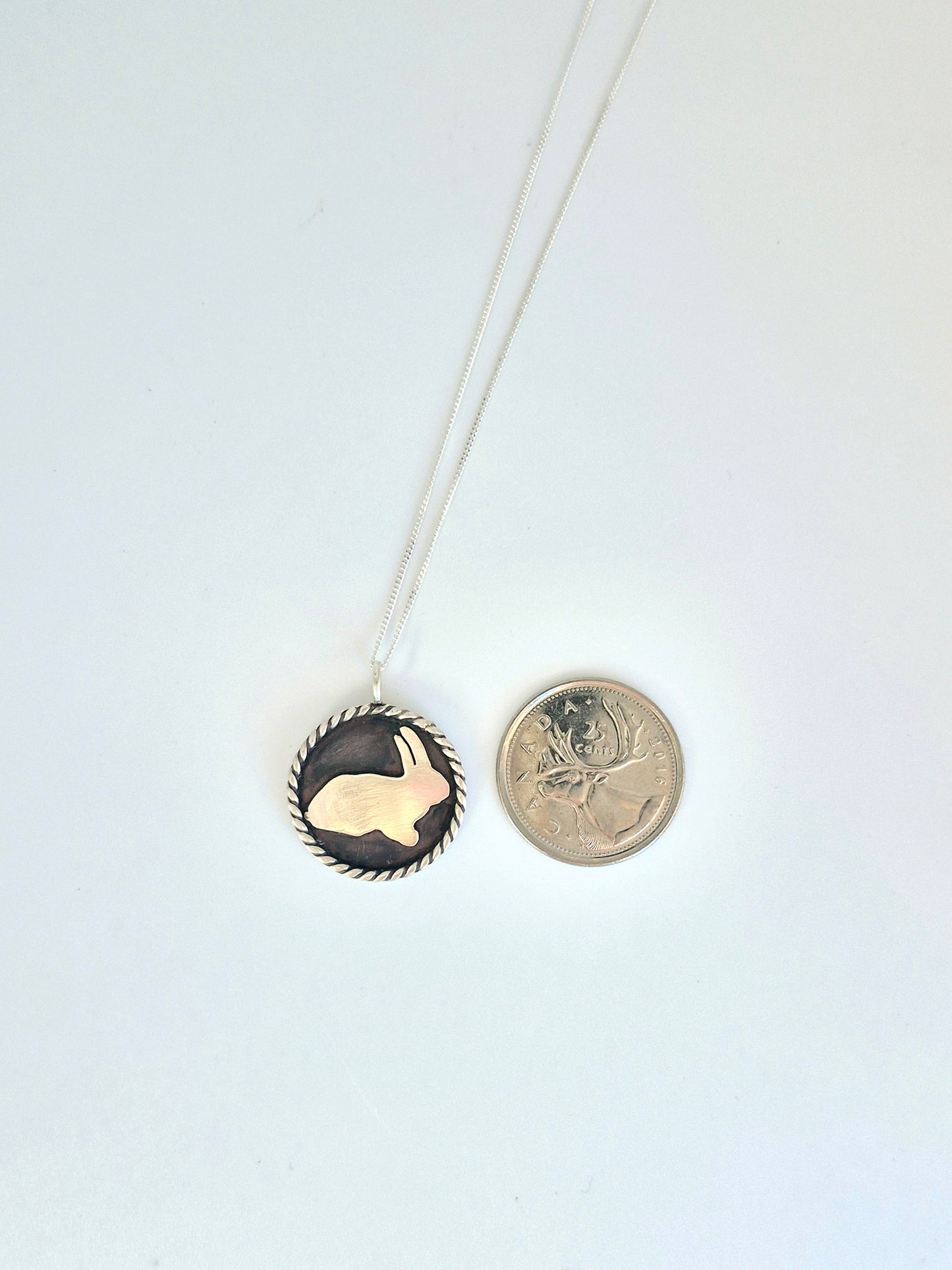 Lucky Rabbit Sterling Silver Necklace