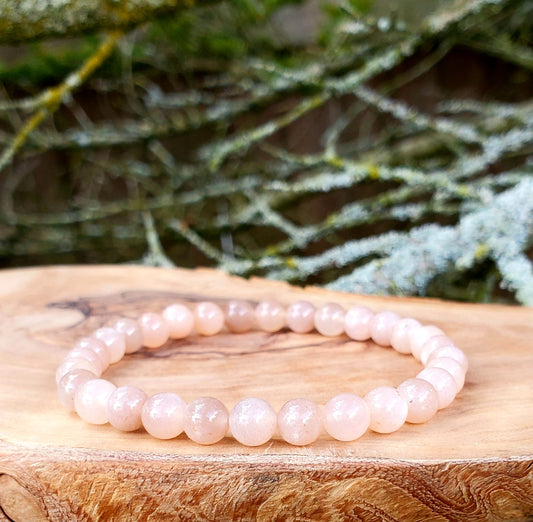 6mm sunstone mala bracelet