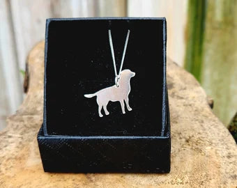 labrador sterling silver pendant