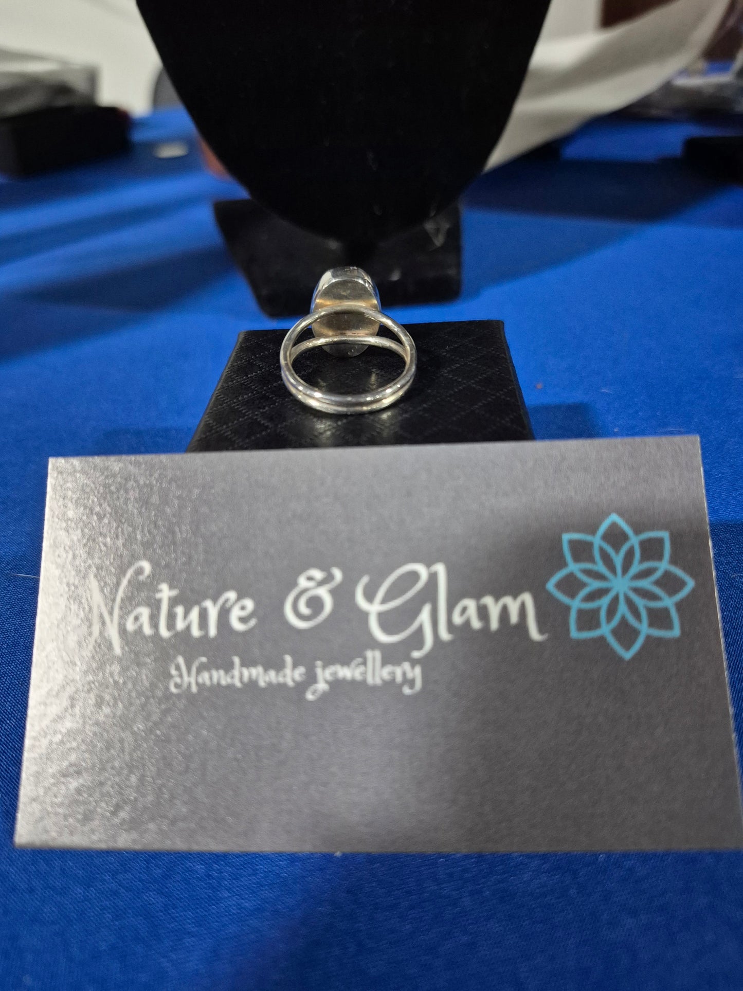 Amethyst and Mother of pearl ring