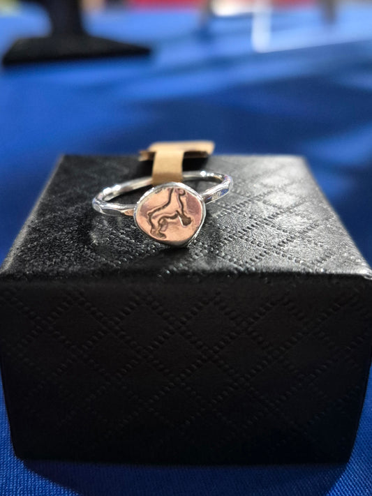 Sterling silver dog ring
